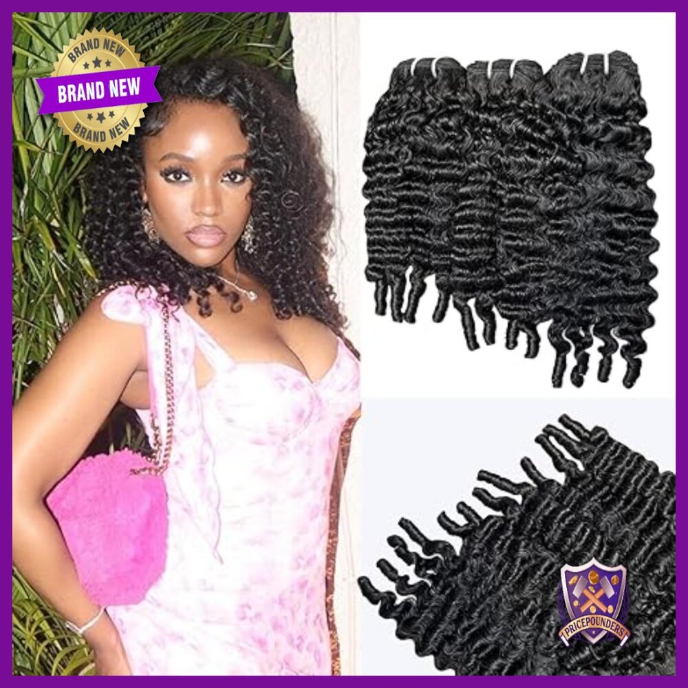 Burmese Curly Human Hair Extensions 12-16 Inches 100% Unprocessed Quick Weave